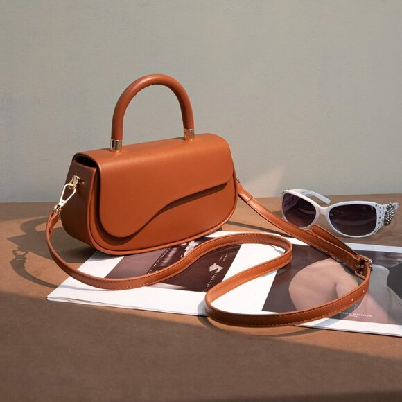 Brand New Mini Crossbody Mahogany Elegant Purse - Picture 2 of 6